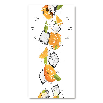 Reloj rectangular Naranjas y hielo