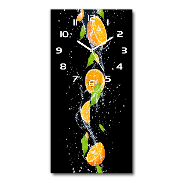 Reloj de vidrio vertical Naranjas