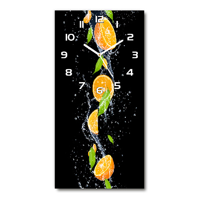 Reloj de vidrio vertical Naranjas