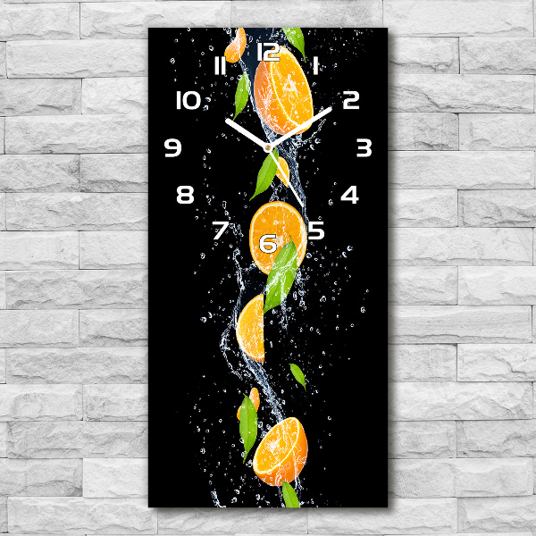 Reloj de vidrio vertical Naranjas