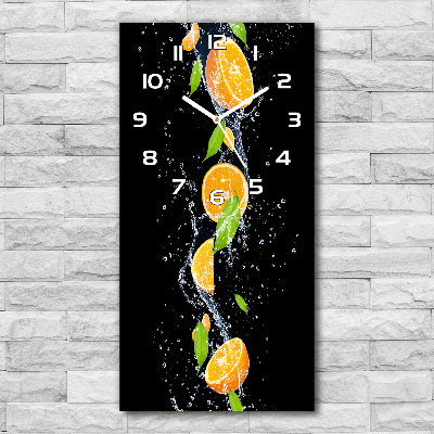 Reloj de vidrio vertical Naranjas