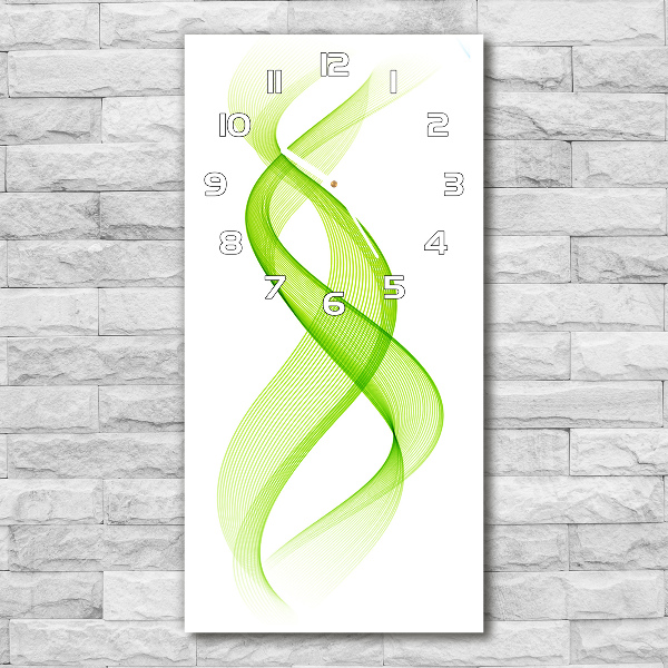 Reloj de cristal vertical Ondas de colores