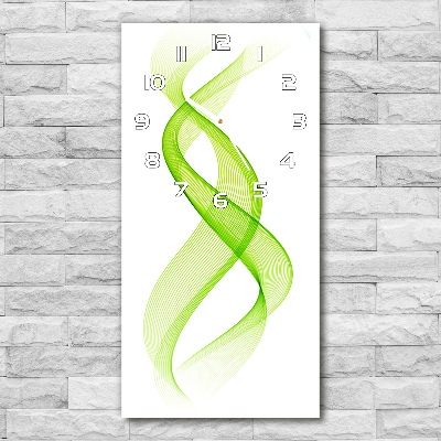 Reloj de cristal vertical Ondas de colores