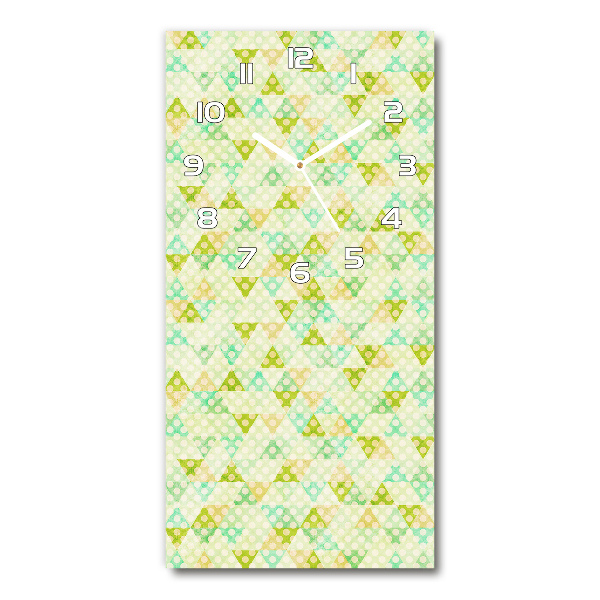 Reloj rectangular Fondo geométrico