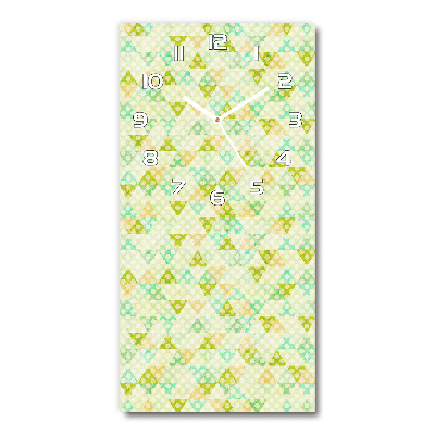 Zegar ścienny cichy Geometryczne tło