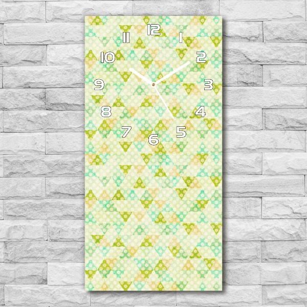 Reloj rectangular Fondo geométrico