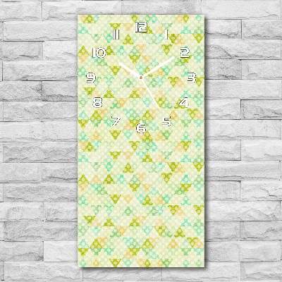 Zegar ścienny cichy Geometryczne tło