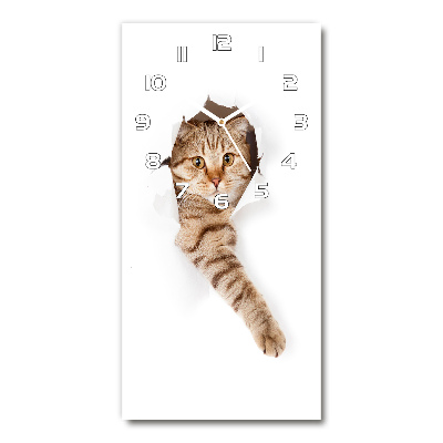 Reloj vertical Gato