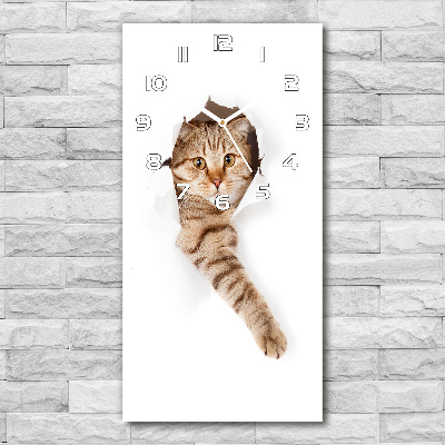 Reloj vertical Gato