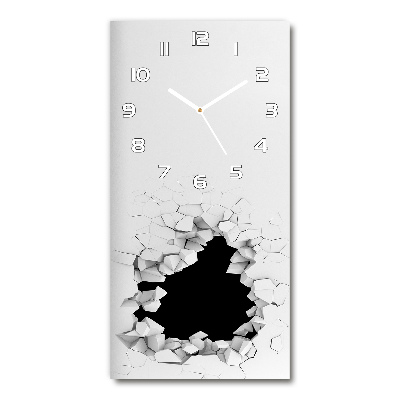 Reloj de cristal vertical Agujero en la pared