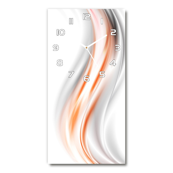Reloj de cristal vertical Ondas abstractas