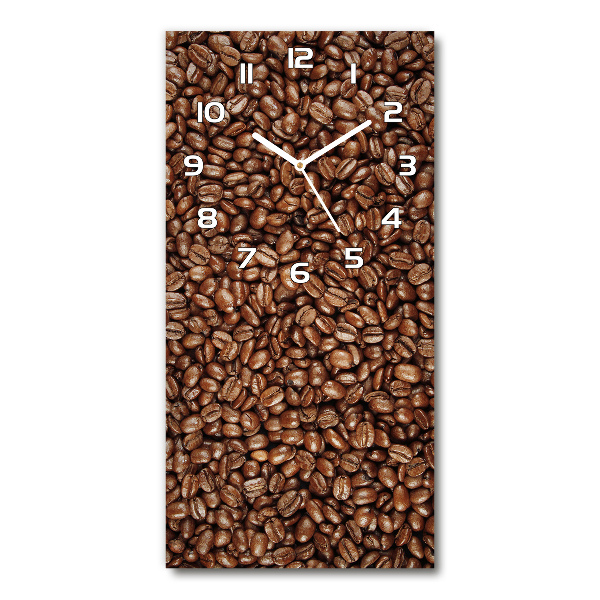 Reloj rectangular Granos de café