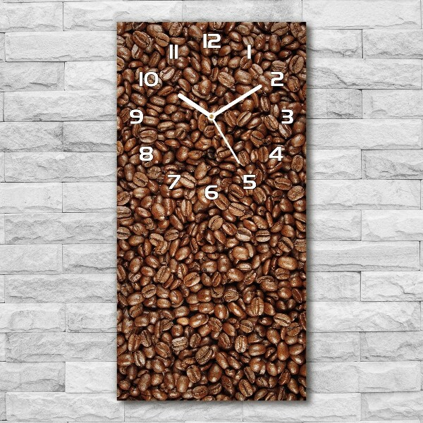 Reloj rectangular Granos de café