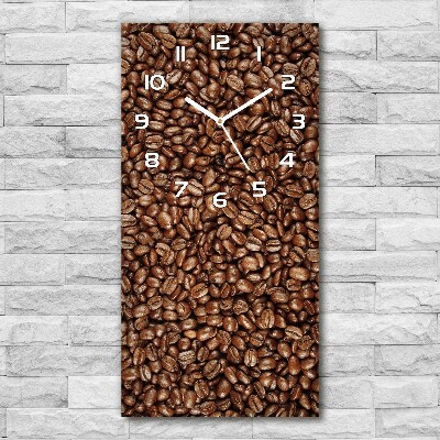 Reloj rectangular Granos de café