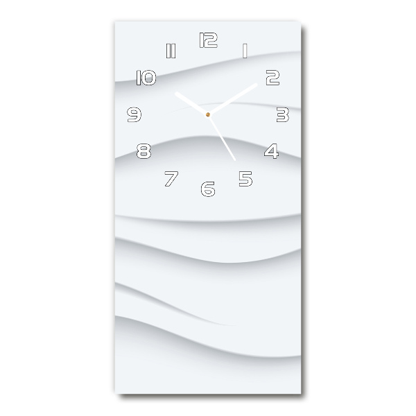 Reloj de vidrio vertical Ondas abstractas