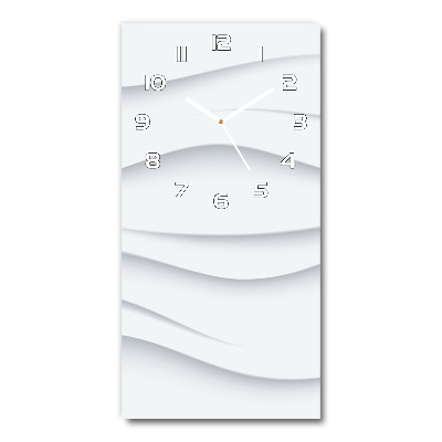 Reloj de vidrio vertical Ondas abstractas