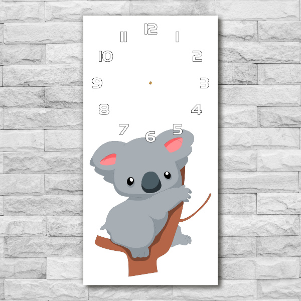 Reloj rectangular Panda en un árbol