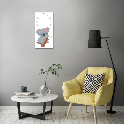 Reloj rectangular Panda en un árbol