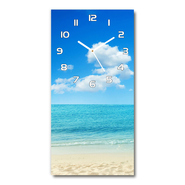 Reloj rectangular Playa tropical