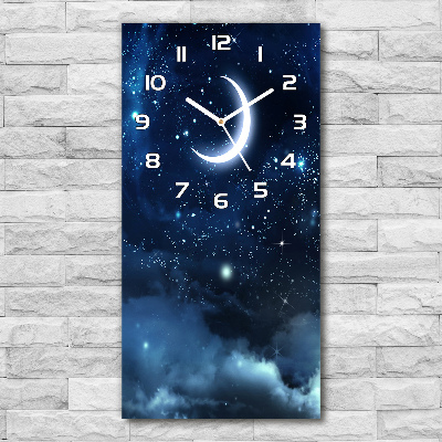 Reloj de cristal vertical Cielo estrellado