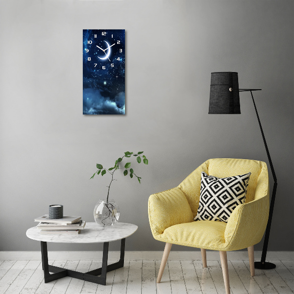 Reloj de cristal vertical Cielo estrellado