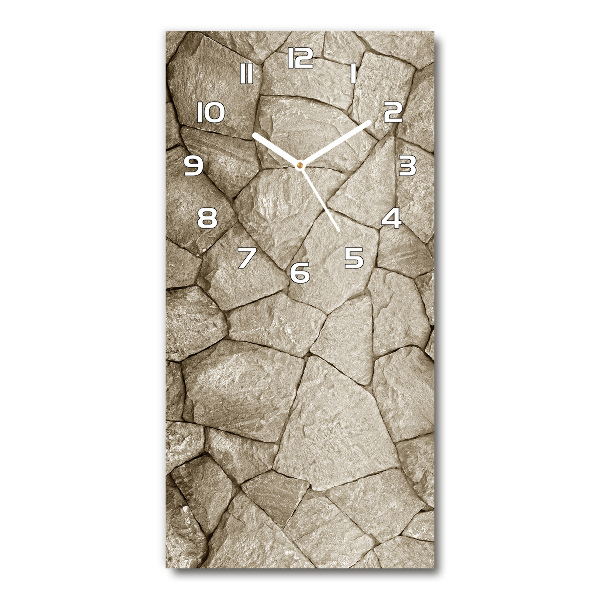 Reloj rectangular Muro de piedra
