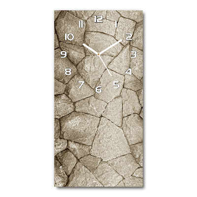 Reloj rectangular Muro de piedra