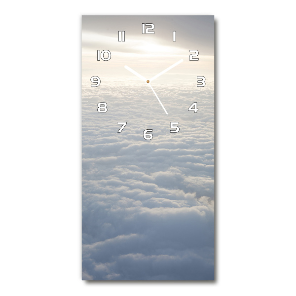Reloj de vidrio vertical Vuelo sobre las nubes