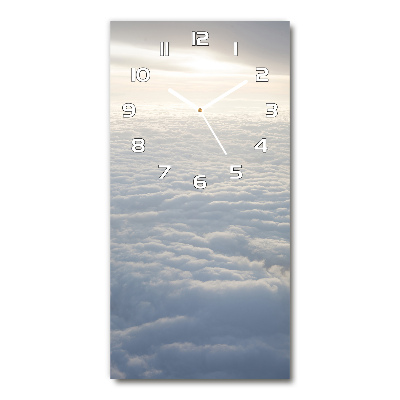 Reloj de vidrio vertical Vuelo sobre las nubes