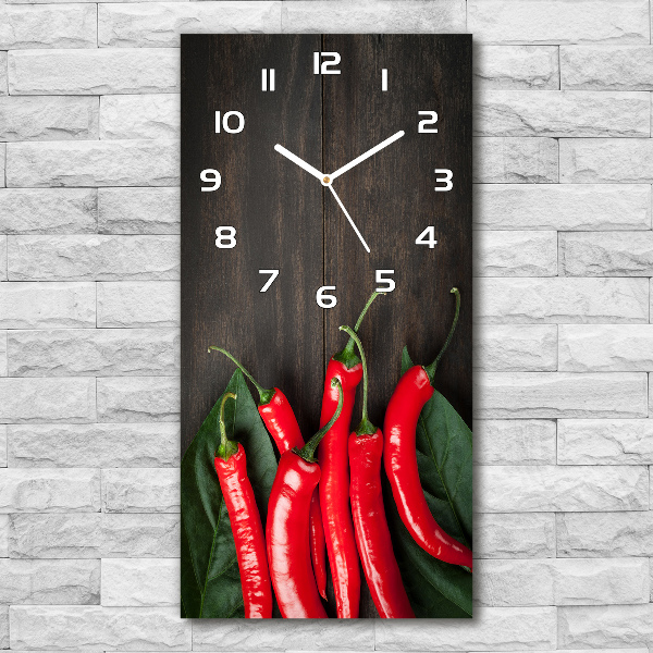 Reloj de vidrio vertical Chiles