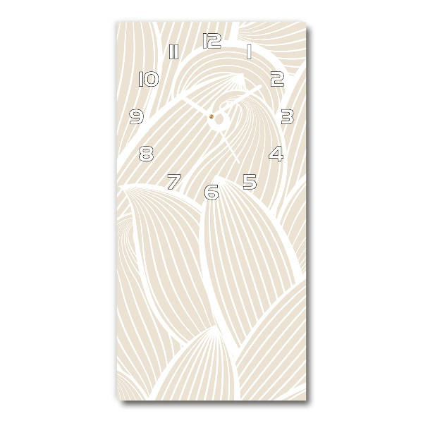 Reloj de vidrio vertical Pétalos de flores