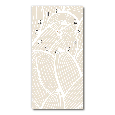 Zegar szklany ścienny Płatki kwiatów