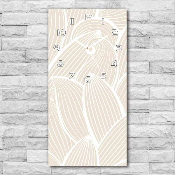 Reloj de vidrio vertical Pétalos de flores