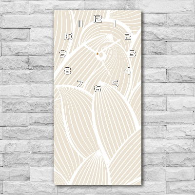 Reloj de vidrio vertical Pétalos de flores