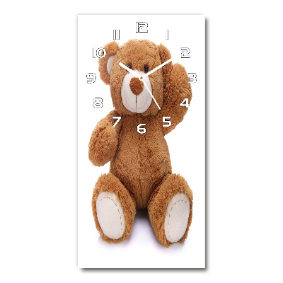 Reloj de cristal vertical Oso de peluche