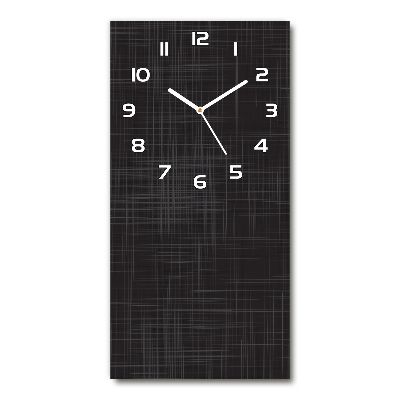 Reloj rectangular Textura de lino