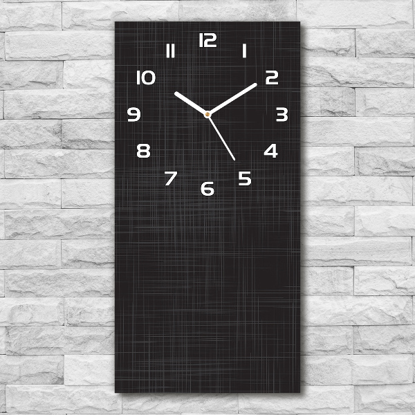 Reloj rectangular Textura de lino