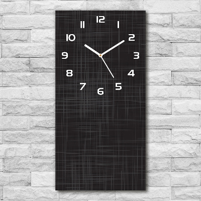 Reloj rectangular Textura de lino