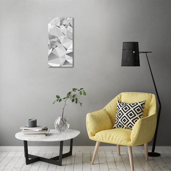 Reloj rectangular Abstracción 3D