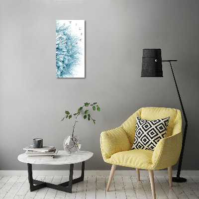 Reloj de cristal vertical Semillas de diente de león