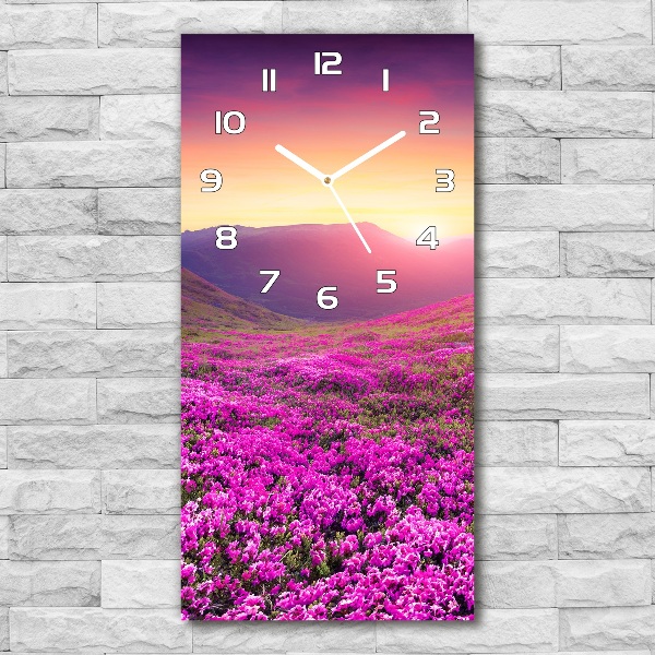 Reloj rectangular Montañas de rododendros