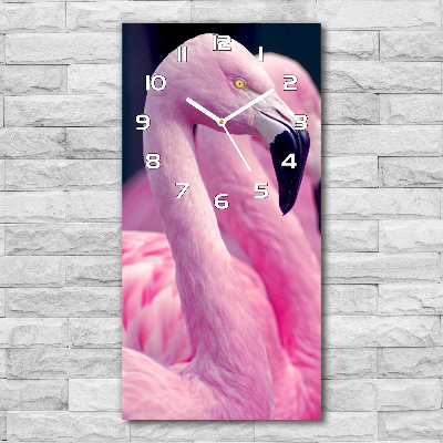 Reloj de cristal vertical Flamencos