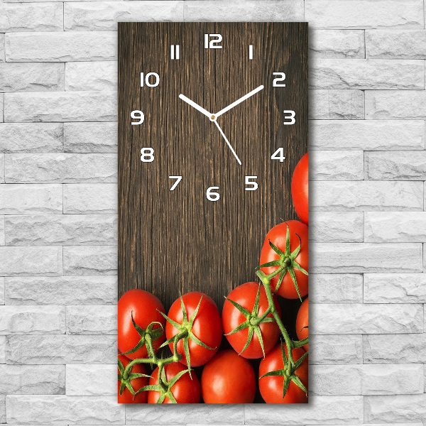 Reloj de cristal vertical Tomates