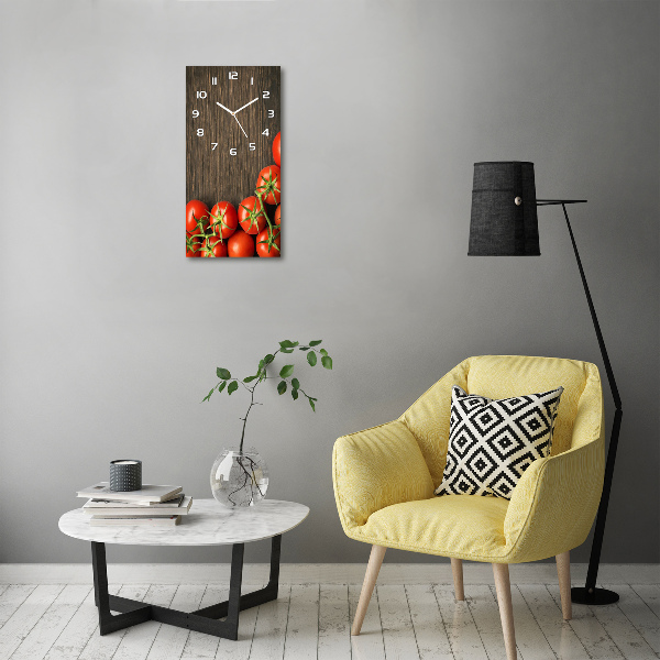Reloj de cristal vertical Tomates