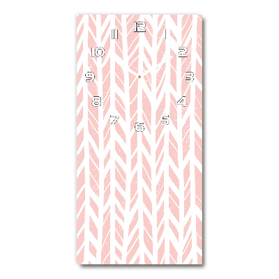 Reloj de cristal vertical Patrón de espiga