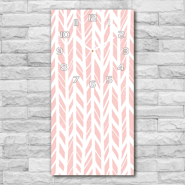 Reloj de cristal vertical Patrón de espiga