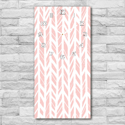 Reloj de cristal vertical Patrón de espiga