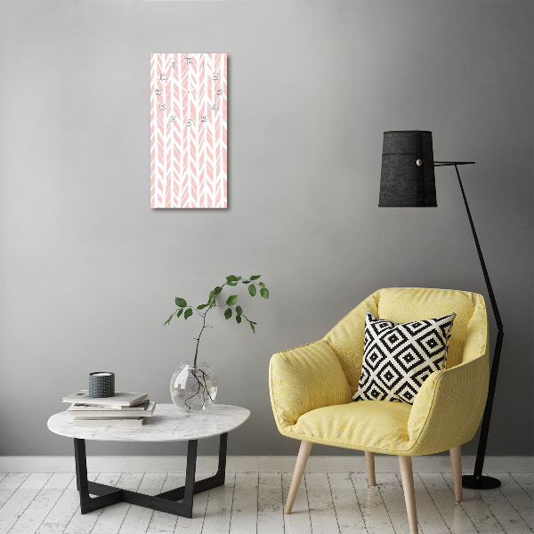 Reloj de cristal vertical Patrón de espiga