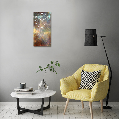 Reloj de vidrio vertical Cosmos