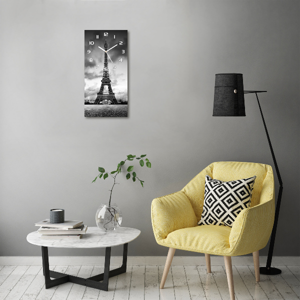 Reloj de vidrio vertical Torre Eiffel de París